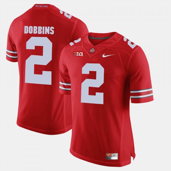 Ohio State Buckeyes J.K. Dobbins Men's #2 Game Alumni Scarlet College Football Jersey 2404RRXS5